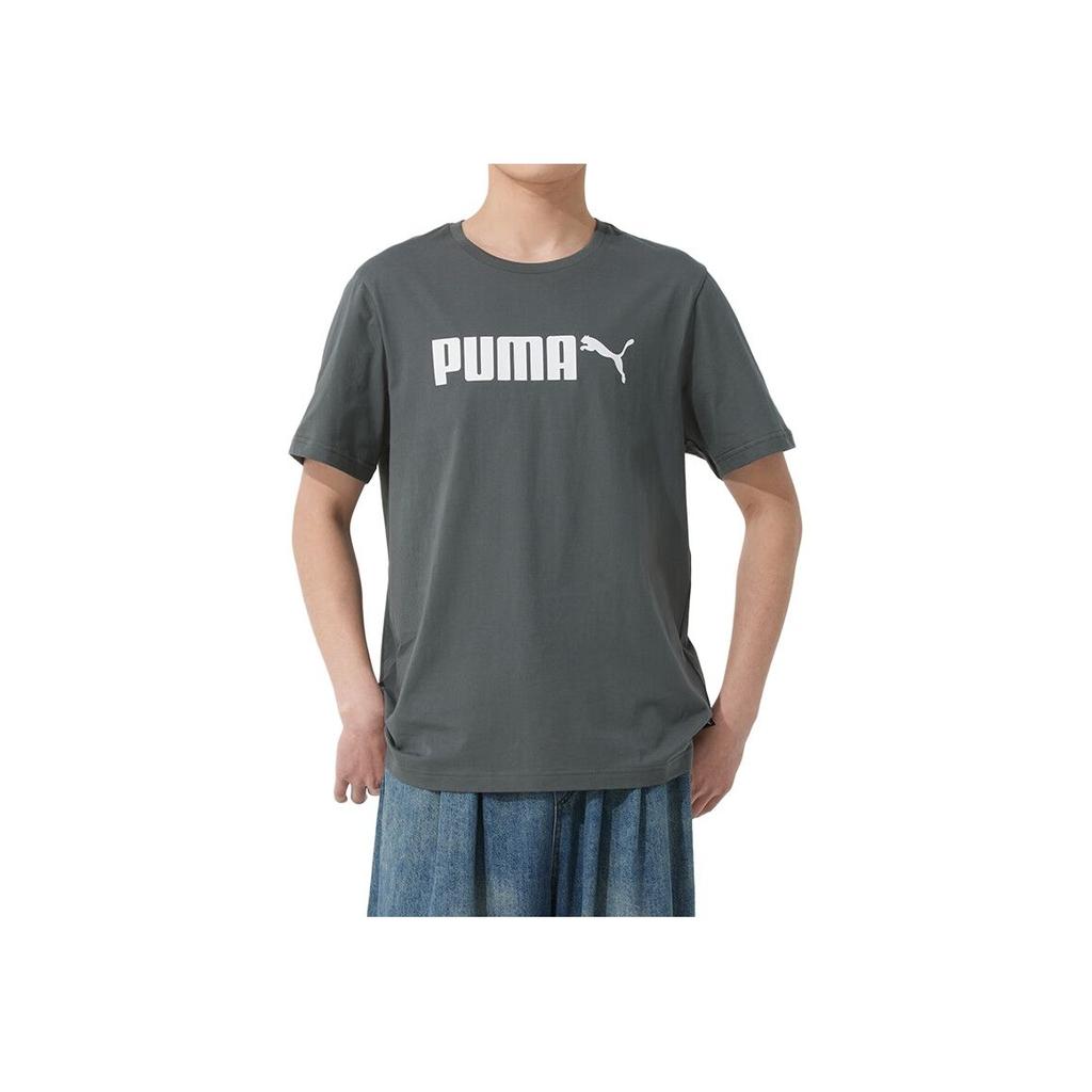 New PUMA ESS SS25 T Shirt Men's Gray 691338-86