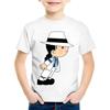Heiße Verkäufe Kinder Cartoon Michael Jackson Lustiges T-Shirt Kinder Rock N Roll Sommer Baumwoll-Oberteile Baby Jungen/Mädchen Freizeitkleidung