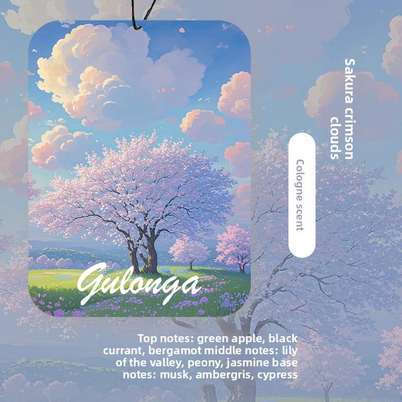 

Автомобільний ароматизатор Весняний пейзаж Ароматичний шматочок Усередині автомобіля Довготривалий Розсипчастий ароматичний підвіс Для дому Високе мистецтво Кольорова аромакартка
