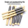 Coarse Tooth Woodworking File for Wood and Tire Repair with Rosewood Handle