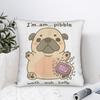 Sunt Pibble Spală-mi Burta Pibble Meme Față de Pernă Poliester Husă Pernă Decorativă Câine Amuzant Brainrot Husă Pernă Aruncată