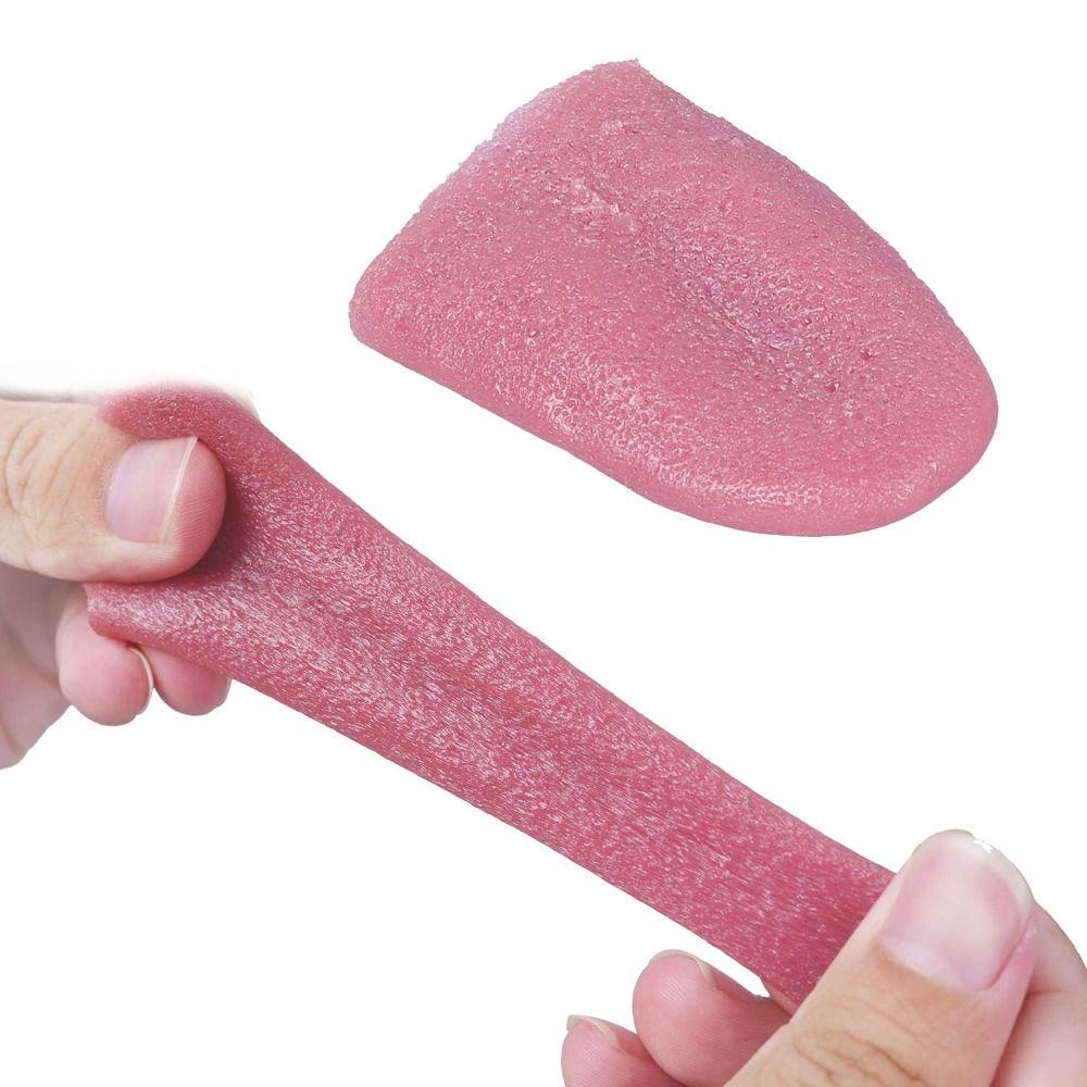 3PCS Simulation Stretchable Tongue Realistic Magic Tongue Magic Props Fake Tongue Jokes