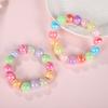 TX03 10pcs 14mm Candy Color Cute Mixed ABS Acrylic Beads Zebra-stripe Spacer Beads for Jewelry Making Diy Bracelet Material