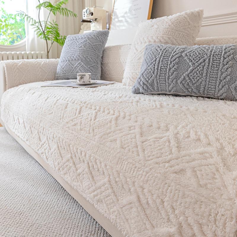 

Living Home Нескользящие подушки для дивана Чехлы для дивана Зимние чехлы из вельвета Shu Толстые пушистые коврики для дивана, сохраняющие тепло 70X70