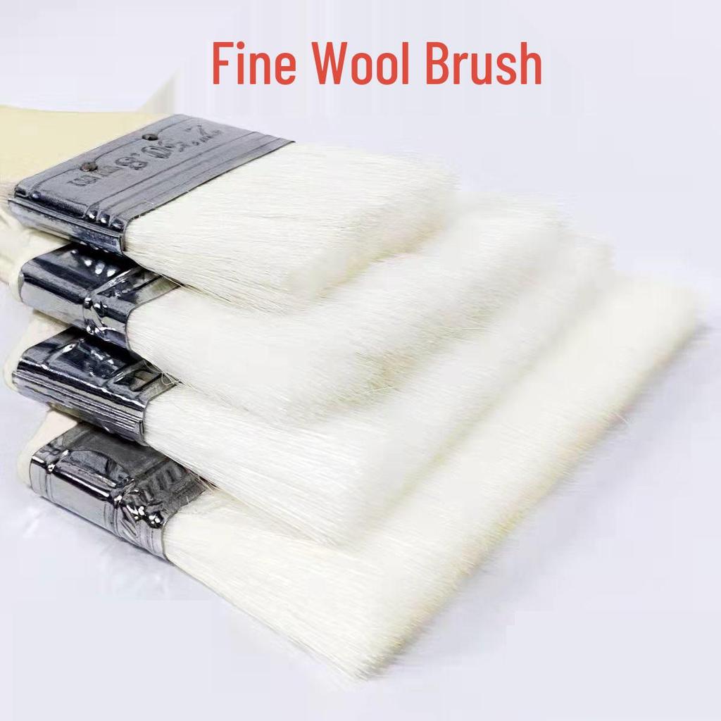 High-Temp Resistant Food Grade Wool Kitchen Oil Brush for BBQ and Baking