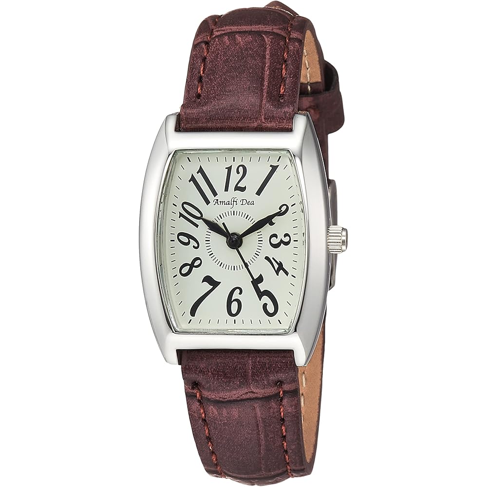 Arias Amalfi Dia Analog Women s Watch Waterproof Brown Leather Strap White Dial WW20029A-178