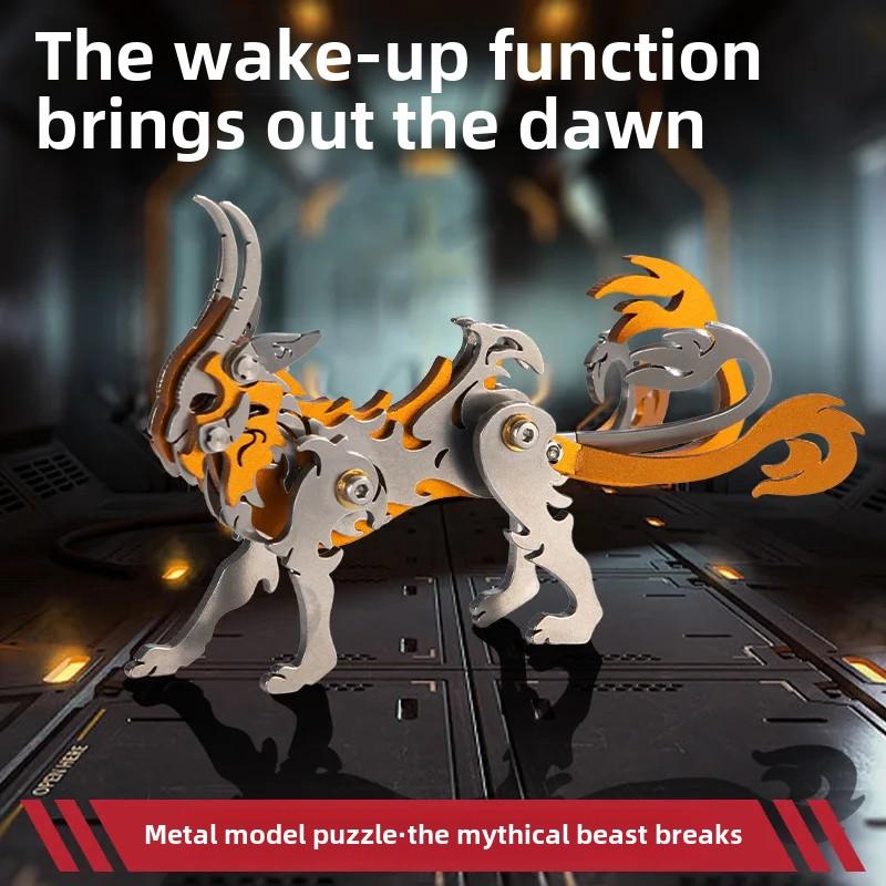 3D Puzzle Metal Model Building Kits Divine Beast Fierce Mechanical Animals Jigsaw DIY Assembly Toy for Adults Kid