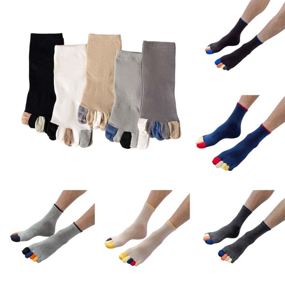 Hosiery Men's Five Finger Socks Colorful Toe Design Sports Socks Five Toe Socks Hiking