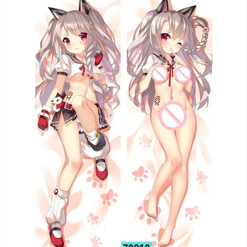 

60x180 см аниме мультфильм Azur Lane обнимающая наволочка для тела Dakimakura двусторонний принт декоративная наволочка для тела в натуральную величину