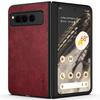 PU-Ledertasche für Google Pixel Fold 5G, schlicht im Business-Stil, Hart-PC mit PU 2-in-1-Material