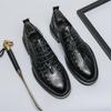 Fashion Fashion Trend Comfort Thick Soled Leather Shoes Men Business Formal Brand Men Casual Shoes Classic Handmade Oxford Wedding Shoes