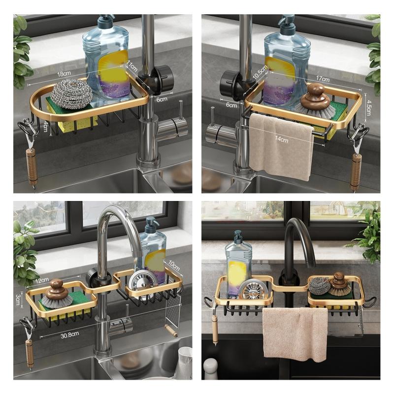 

Strong Load Bear Anti Corrosion Faucet Storage Rack Kitchen Sink X3UC