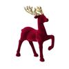 Wine Red Christmas Reindeer Ornaments Hanging  Pendant Elk Ornament Deer Ornaments  Xmas Party