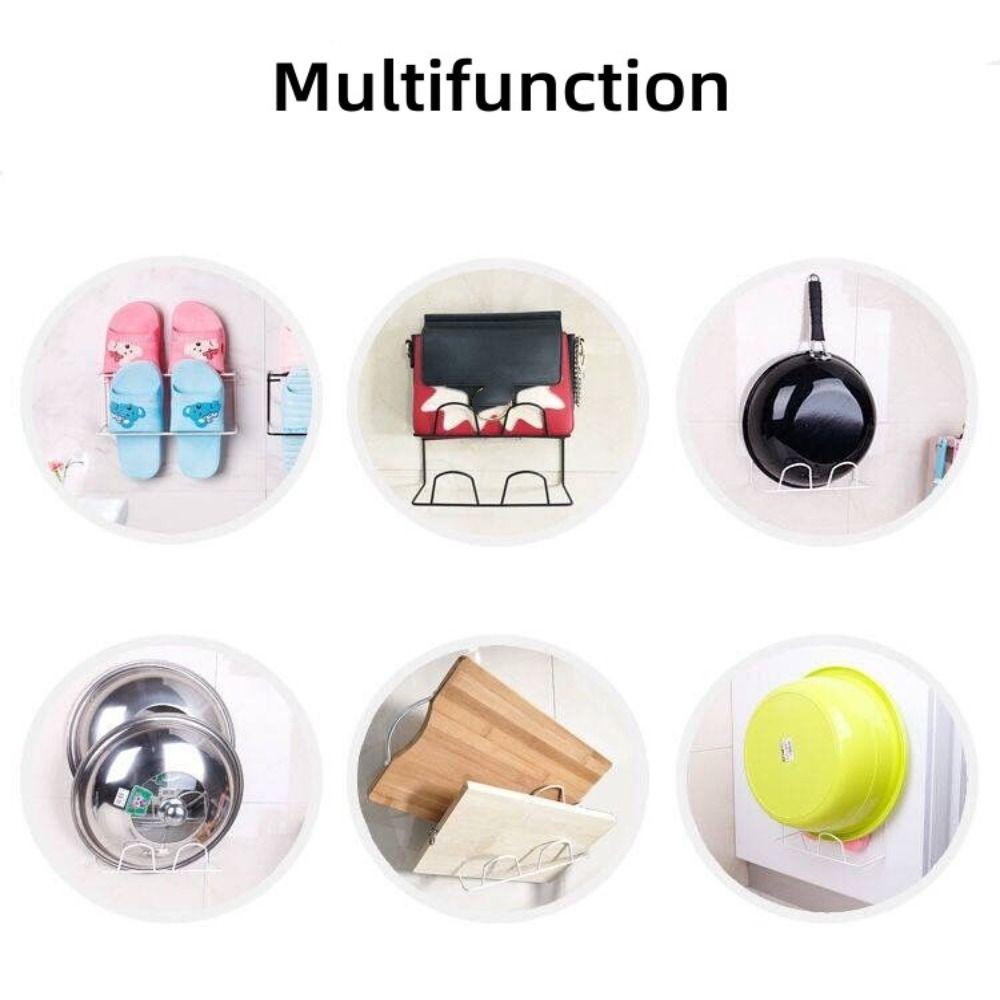 Double-layer Shoe Rack Wall Mounted Slipper Hanging Shelf New Hanging Shoe Holder  Bathroom