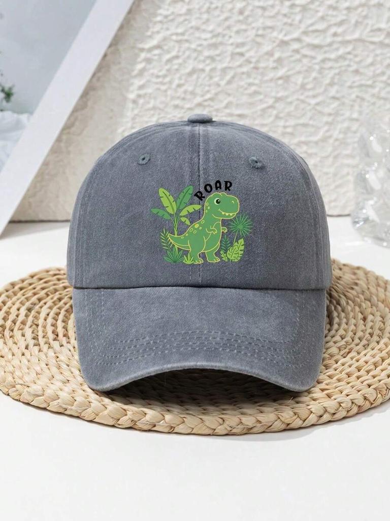 Space Explorer Graphic Distressed Baseball Cap Adjustable Polyester Casual Outdoor Hat
