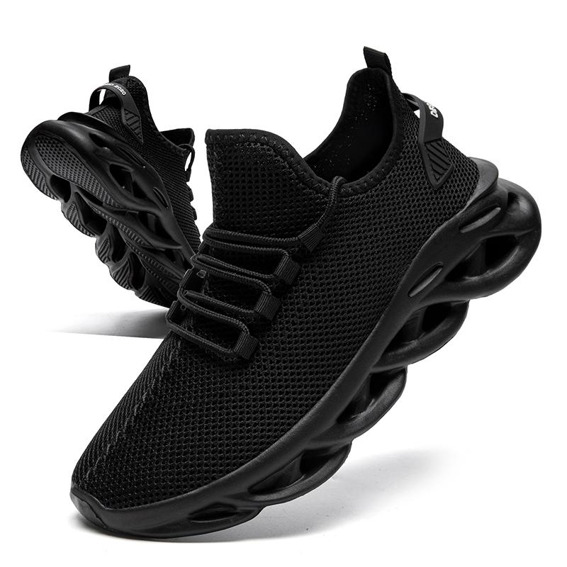 Fashion Fujeak  Fashion Men Running Shoes Sneakers Knit Athletic Sports Blade Cushioning Jogging Trainers Lightweight Footwear 39-48
