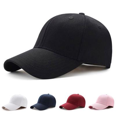 Einfarbige Mode für Männer und Frauen, verstellbare Freizeitkappen, Unisex, einfarbig, gebogene Sonnenblende, Baumwollhüte, staubdichte Outdoor-Baseballkappe