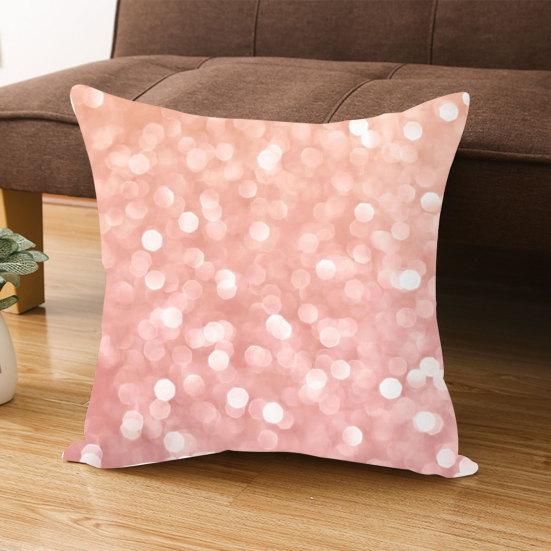 Cushion Cover Soft Washable Square Shape Rose Feathers Nordic Pillowcase for Bed