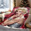 Marilyn Monroe Pattern Blanket for Home Decoration, Bed, Sofa, Car Travel, Camping, Suitable for All Seasons, Birthday Christmas Gift