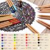 Shachihata Colored Thick 24 Colors Pencils, Core, ZCP-24C,