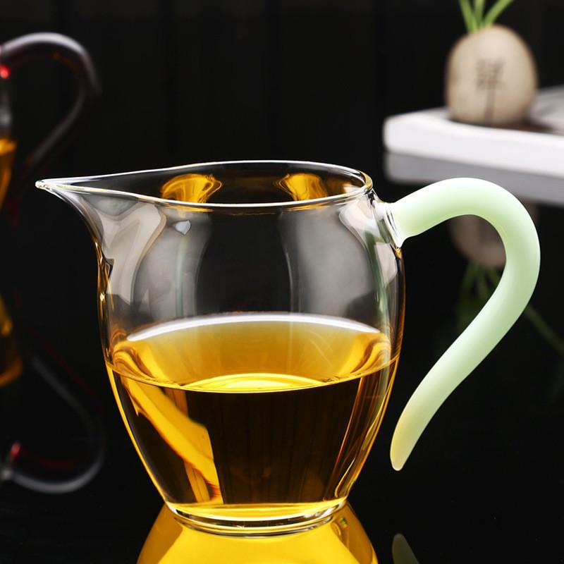 Heat-Resistant High Borosilicate Glass Gong Dao Bei with Handle - Thickened Gongfu Tea Separator Cup