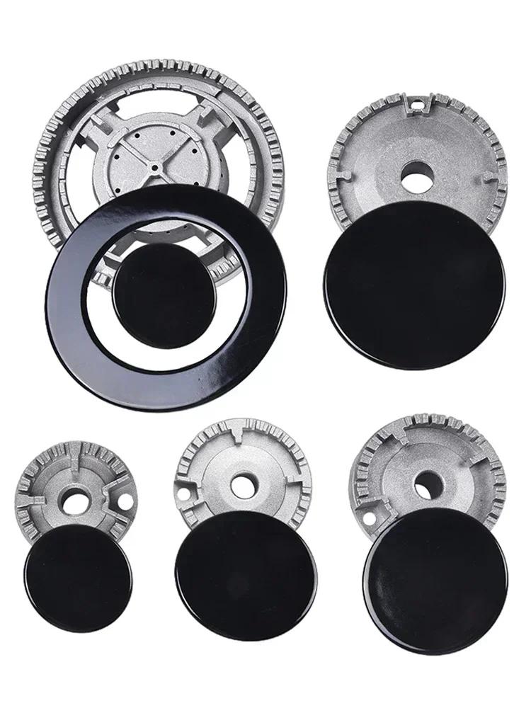 1set Upgrade Cooker Hat Set For Sabaf12334 Gas Stoves New Oven Gas Hob Burner Crown Flame Cap Cover For Kitchen Cookware Access