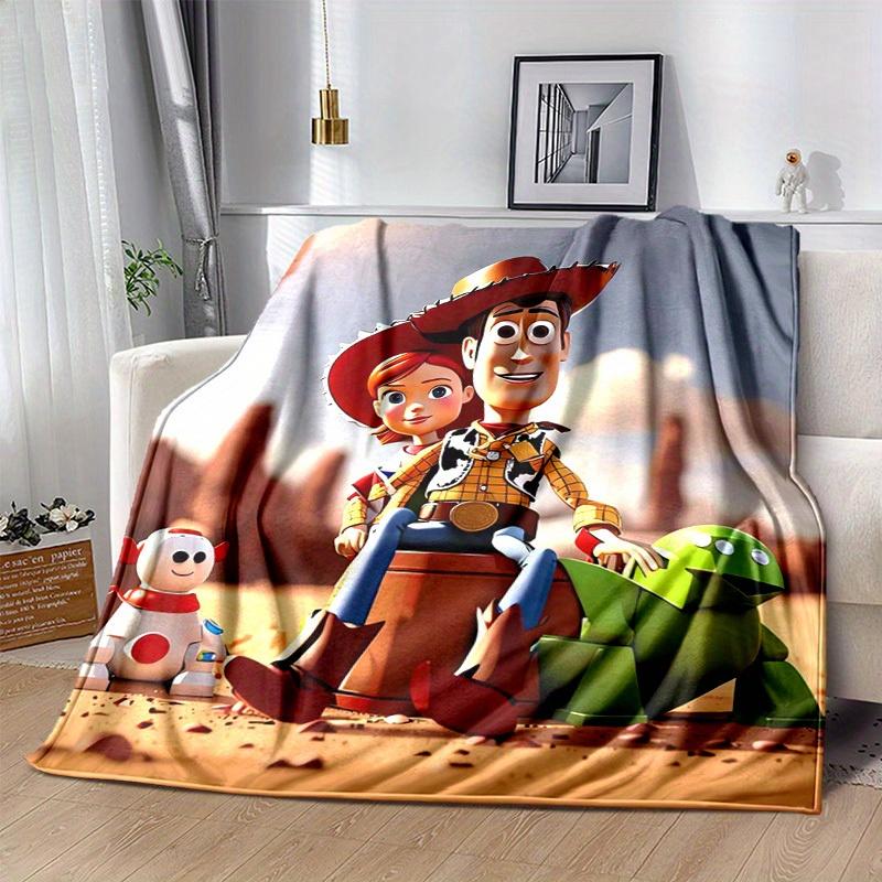 1pc,Toy Story Woody Jessie Bullseye Dinosaur Blanket Home Decor, Couch, Outdoor, Gift Idea, Flannel Throw, Bedroom, Living, Travel, Camping, Car