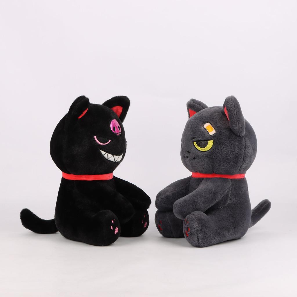 Halloween Pirate Cat Plush Toy Dark Style Pillow Surrounding Stuffed Animal