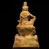 Seated Kannon Bodhisattva Premium Natural Boxwood Wooden Buddhist Buddhist Boxwood Kannon Kannon Comes in a Custom Presentation Box with Care