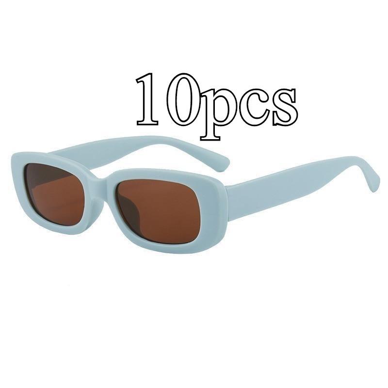 Korean Retro Square Child Sunglasses for Kids Fashion Oval Solid Color Children Eyewear UV400
