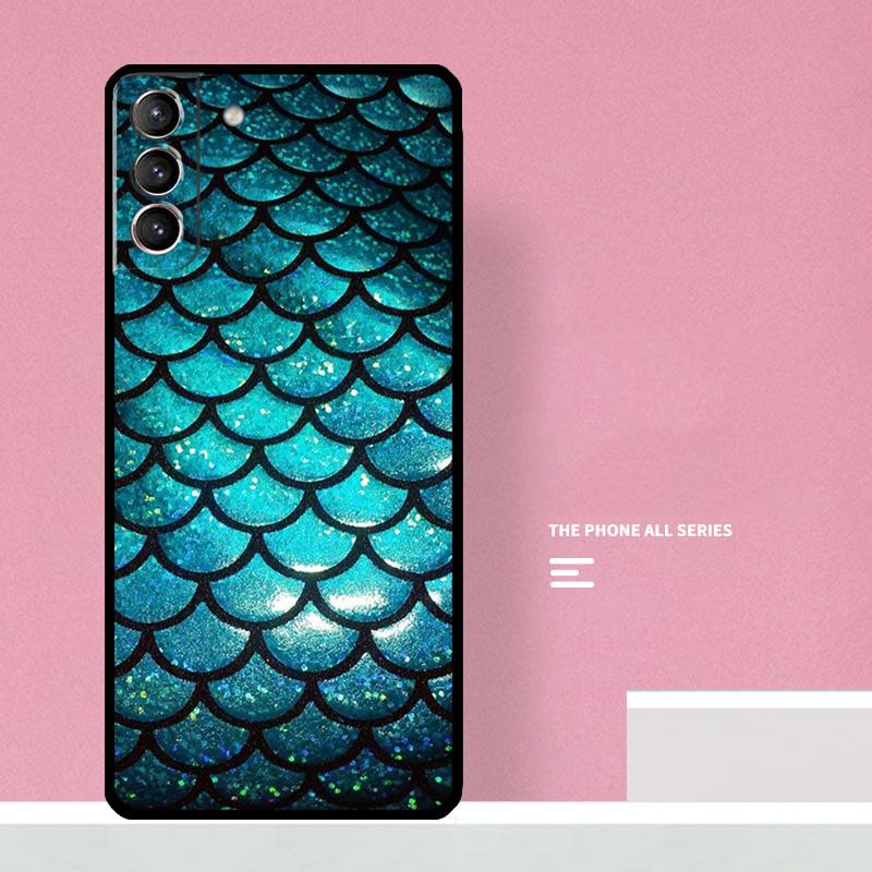 Mermaid Tail Scale Phone Case For Samsung Galaxy S24 S26 Ultra S20 S21 S22 S23 S25 Plus S10 S25 FE Cover Coque