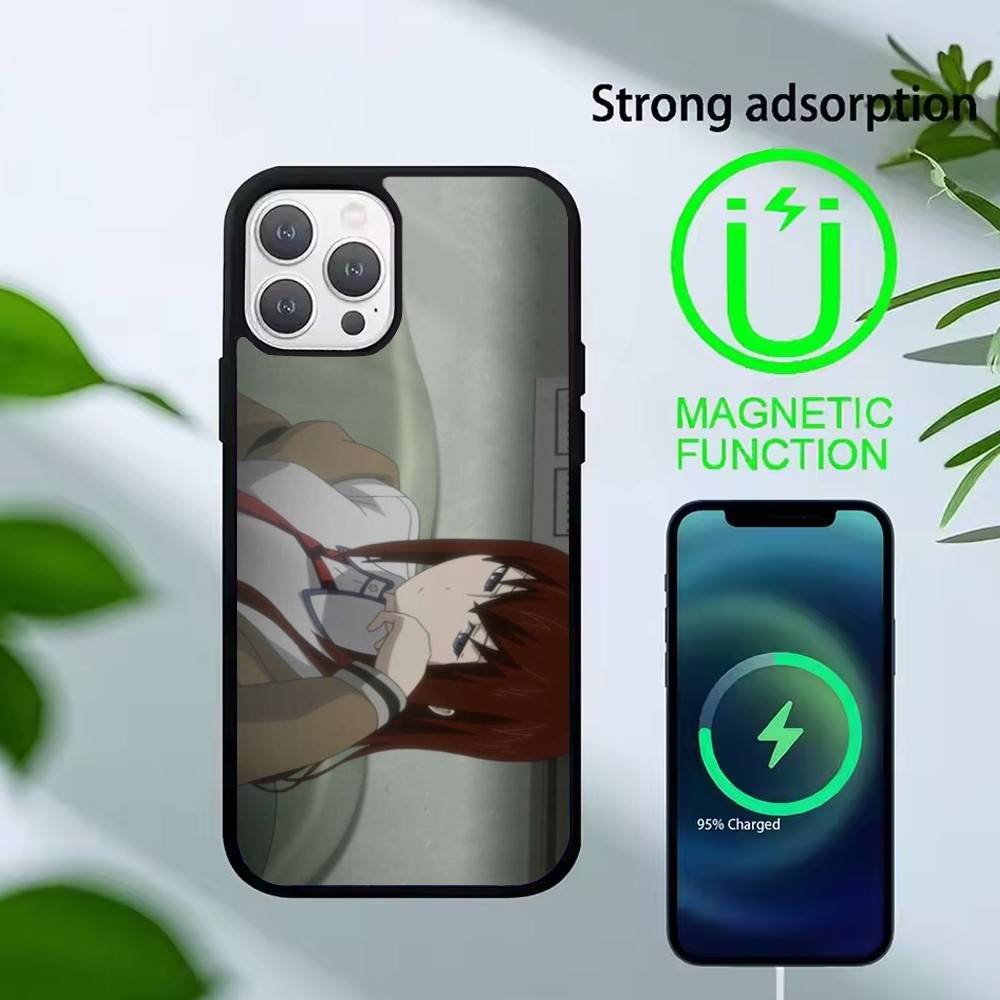 A-Okabe Rintaro STEINS DATE Phone Case For iPhone 17,16,15,14,13,Pro,Max,Plus,Magnetic For Magsafe Wireless Charging