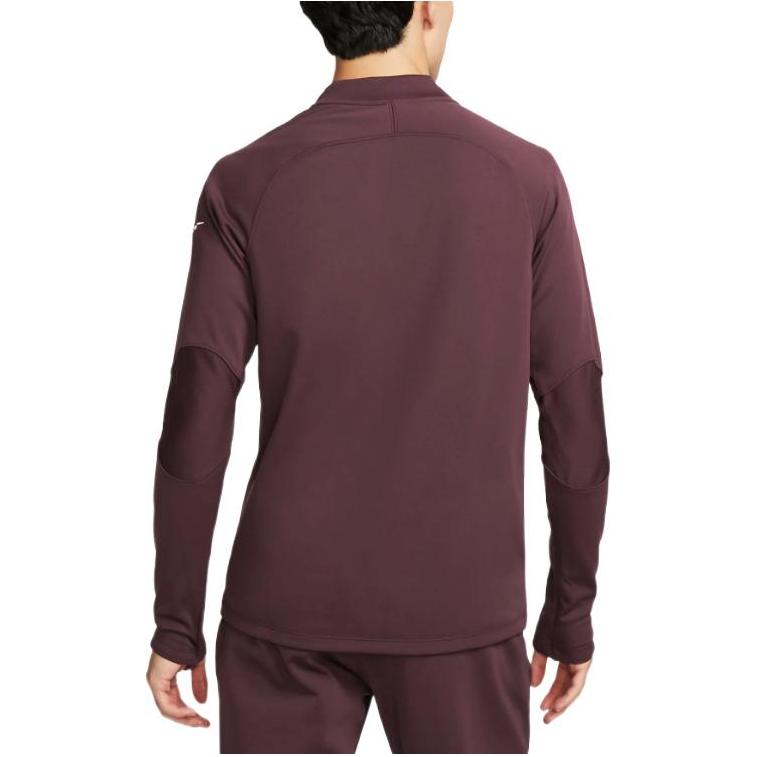 Nike Solid Color Half-Zip Stand Collar Warm Up Jacket Men Outerwear Burgundy DC9169-652
