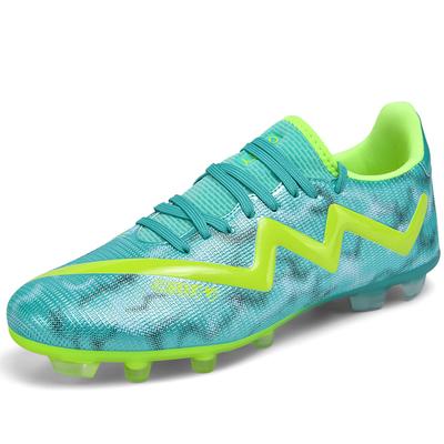 32-45 Football Shoes Men's High-top Football Boots Large Size Long Nails Leather Boys Soccer Shoes