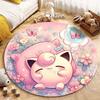 1 Pezzo Pokemon Jigglypuff Stampa Tappeto Rotondo Soggiorno Camera da Letto Tavolo e Sedia Divano Stanza dei Bambini Tappeto Decorativo Tappeto Potdemiel