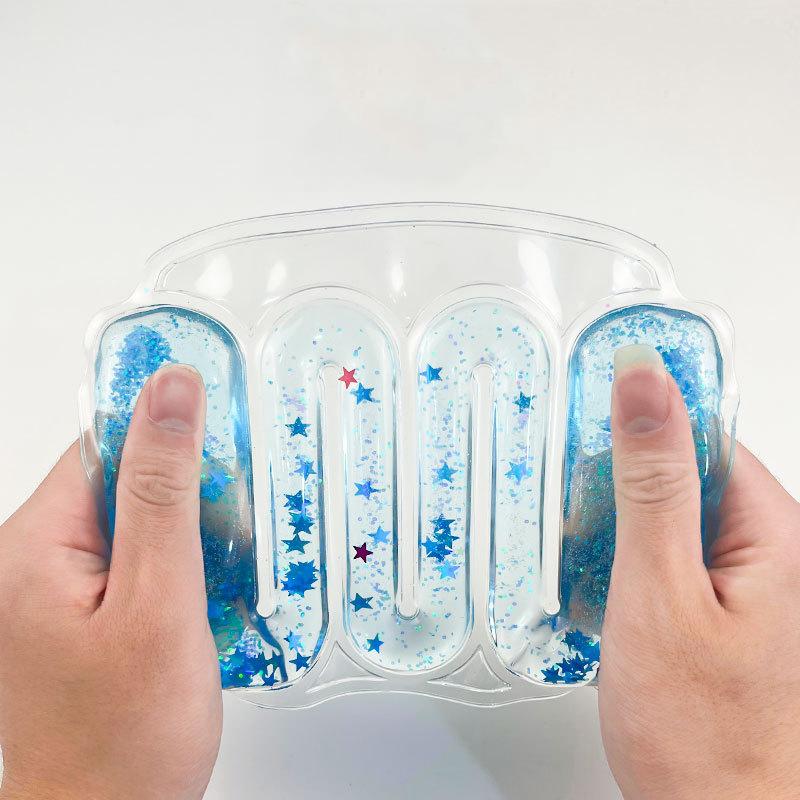 Summer Novelty Stress Relief Toys Star Hydration Bladder Squeeze Ice Cool Water Strip Party Game Restless Stress Girl Toys