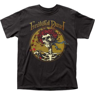 Grateful Dead Kolju Logo T-särk Meeste Rock and Roll Muusika Klassikaline Bändi T-särk Must