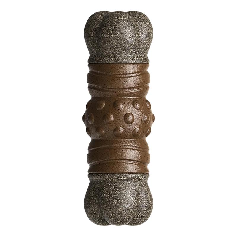 Dog Toys Squeaky Sounding Bones Grinding Teeth Cleaning Chew Toys Tough Nylon Rubber Medium Large Dogs Interactive Training