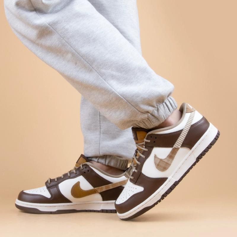 Nike Dunk Low 'Brown Plaid' GS Sneakers FV3653-191