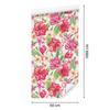 Wallpaper Colorful exotic flowers and leaves for living room and bedroom 50x1000