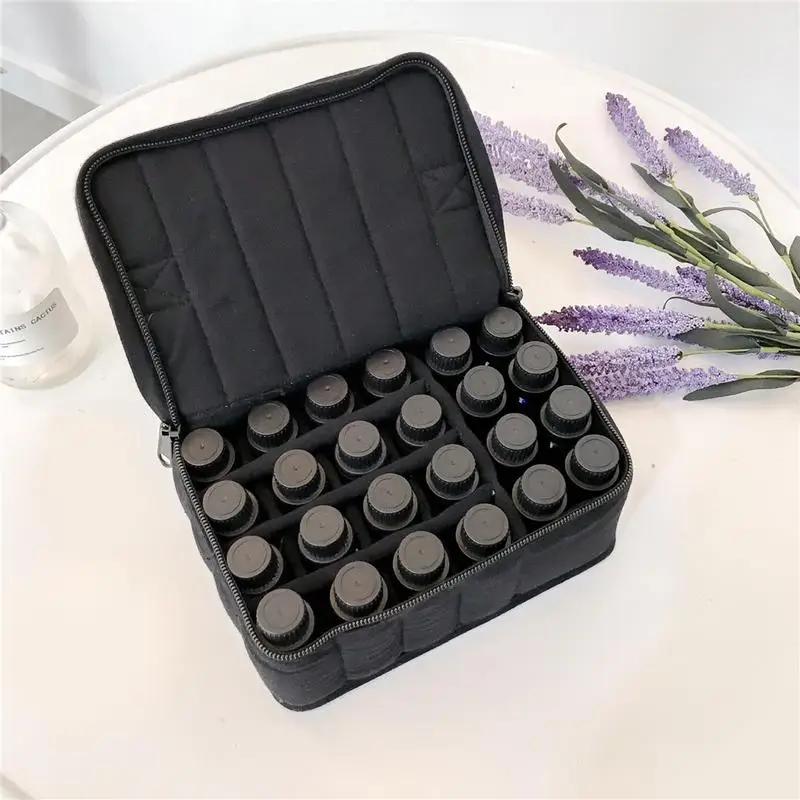 17 Bottle Carrying Holder Box Travel Nail Polish Organizer Storage Case Container Casket Portable Essential Oil Storage Bag