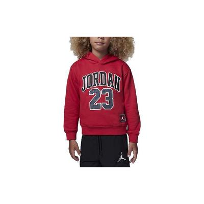 Jordan Felpa con cappuccio casual in pile per bambini Top rossi FV3207-687