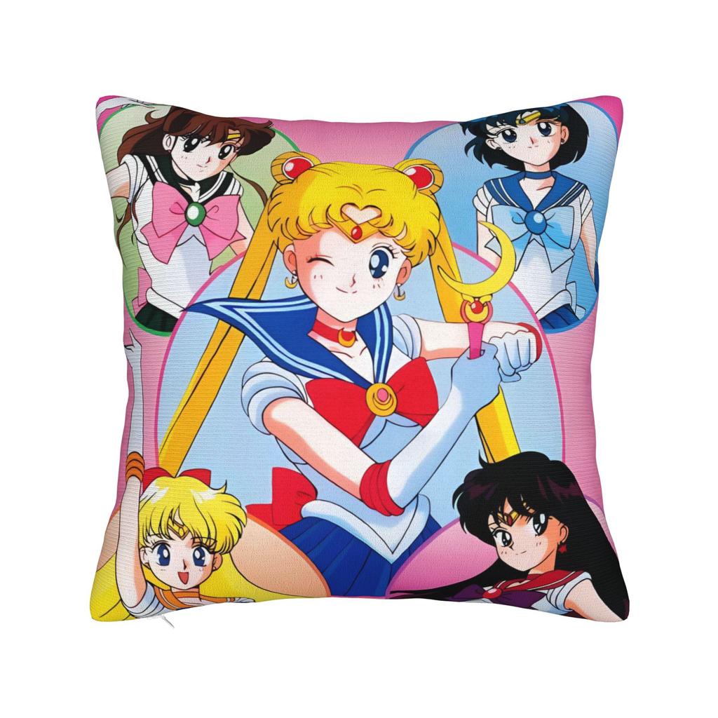 Sailor Moon Pillowcases Kawaii Pillow Case For Living Room Chair Design Pillow Cover
