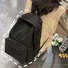 Simple Zipper Student Daypack Portable Lightweight Shoulder Bag for Camping