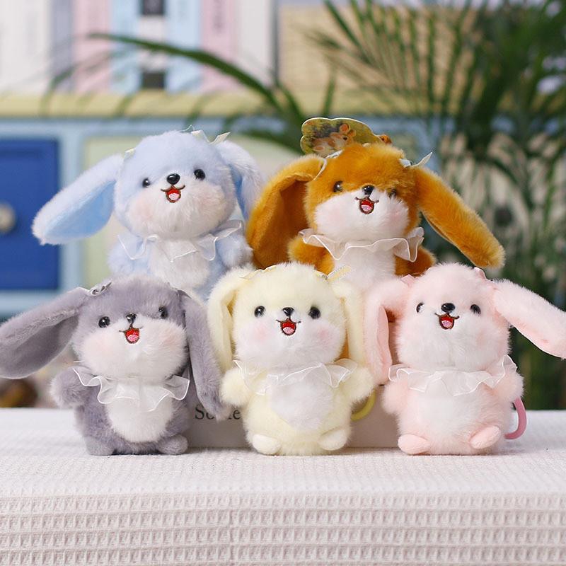 Plush Bunny Keychain Toy With Cute Ears For Wedding Gifts And Bag Decor