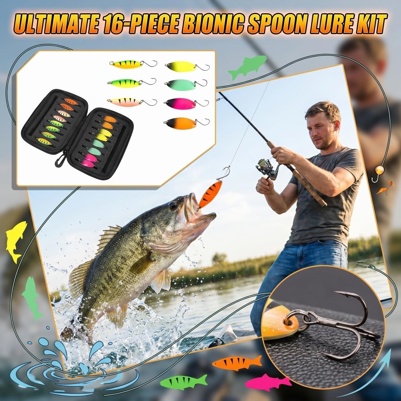 

16PCS Biomimetic Fake Leaf Glitter Long-Range Throwing Ferrous Board Road Sub Suit one size