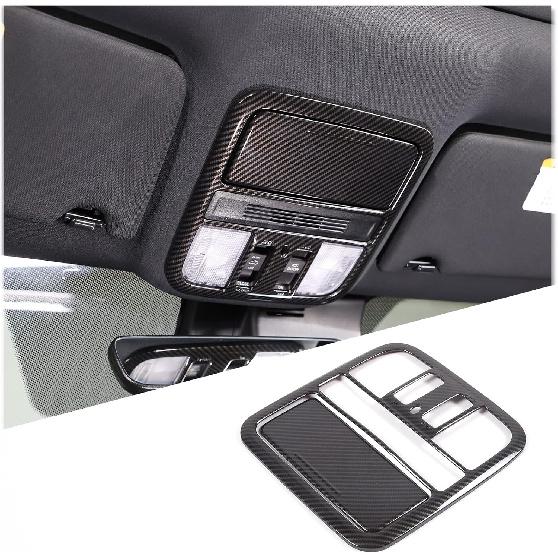 Front Reading Light Panel Cover Trim for Honda Pilot 2019-2022, ABS Material Reading Light Frame Cover Decor Protector Accessories (Carbon Fiber