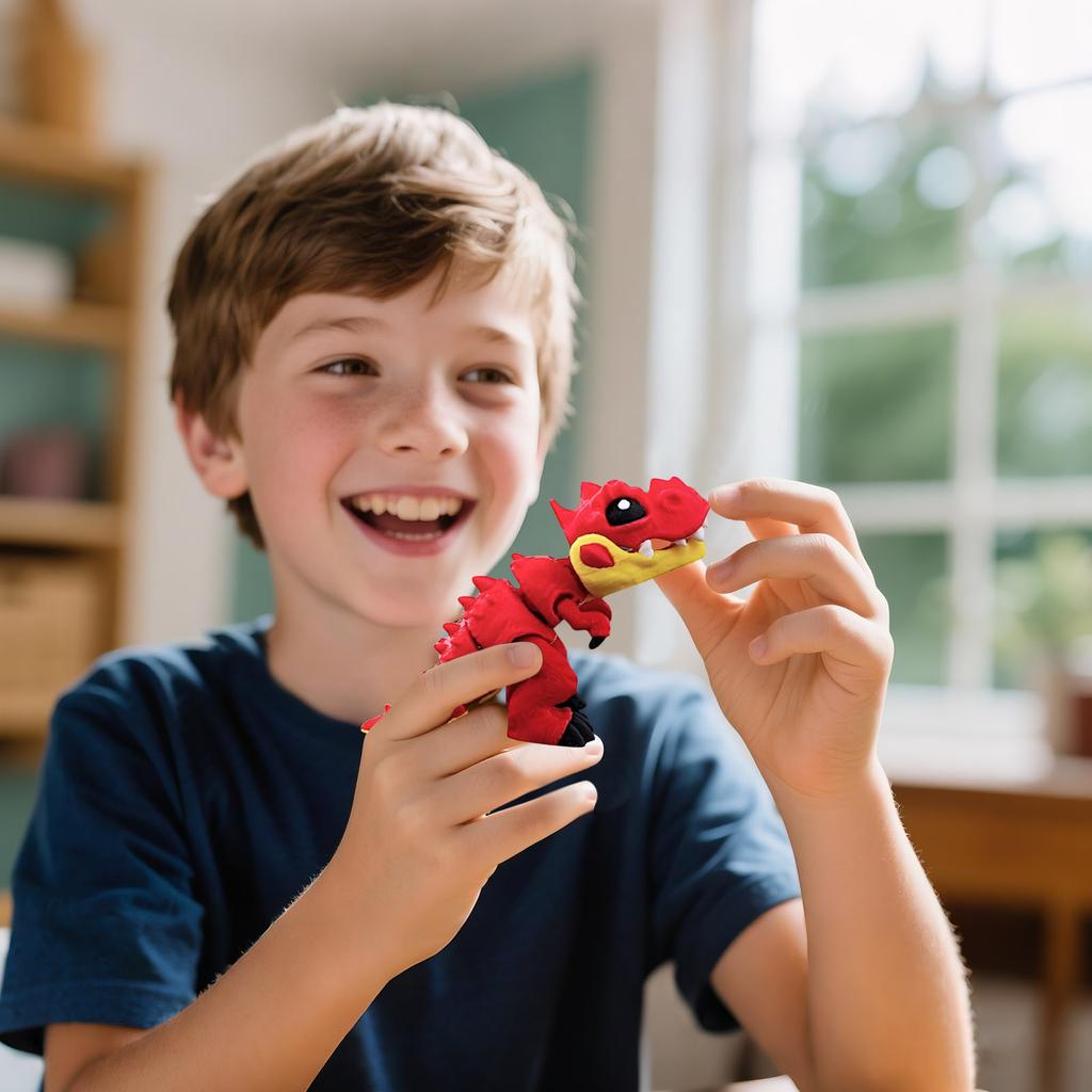 3D Printed Dinosaur Joint Movable Toy Creative Ornaments Holiday Birthday Gifts
