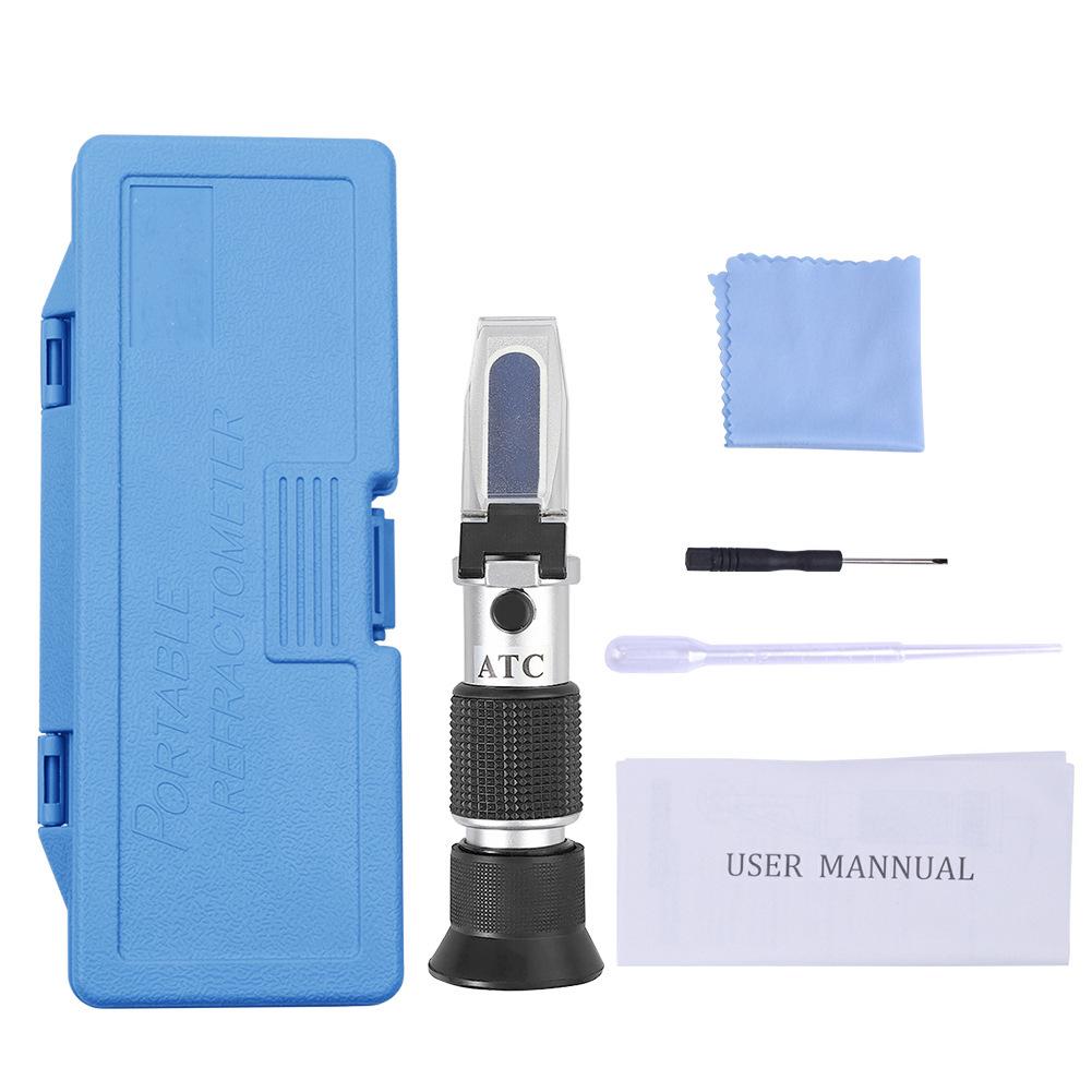 Portable Handheld Honey Brix & Baumé Refractometer (58-90 Brix) Sugar Meter