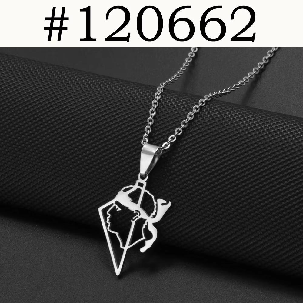 NEW Corsica Flag Pendant Necklaces Sardinia Jewelry for Women Girl Stainless Steel Corse Sardegna #120462